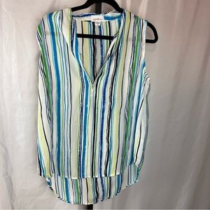 Jaclyn Smith Striped Tank Blouse, size Large